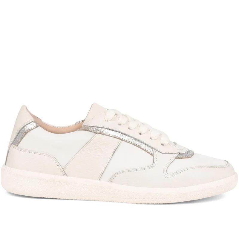 Beatricia Leather Trainers - BEATRICIA / 325 587 - White-Silver