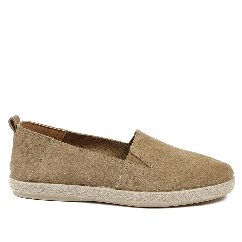 Milan2 Leather Espadrilles - MILAN2 / 329 055 - Sand Suede