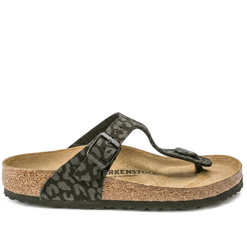 Birkenstock Gizeh Toe Post Sandals - BIRK29507 / 314 728 - Leopard
