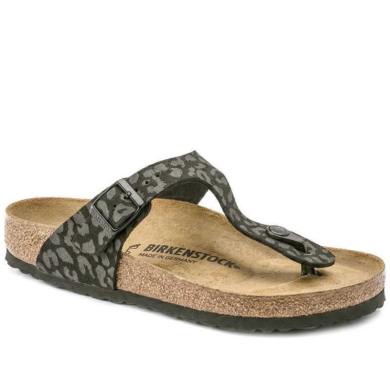 Birkenstock Gizeh Toe Post Sandals - BIRK29507 / 314 728 - Leopard