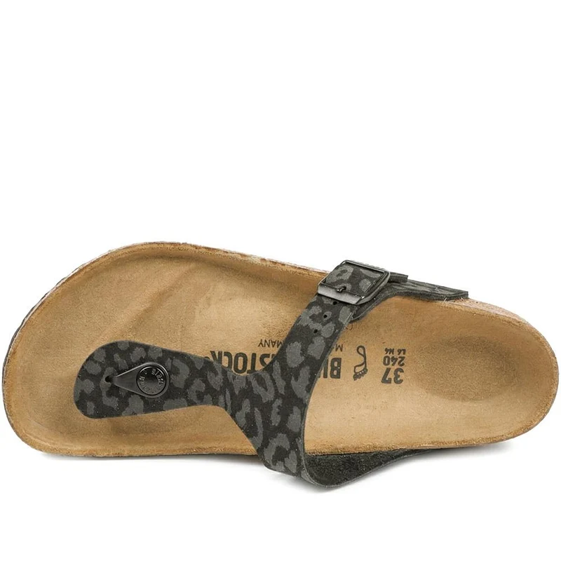 Birkenstock Gizeh Toe Post Sandals - BIRK29507 / 314 728 - Leopard