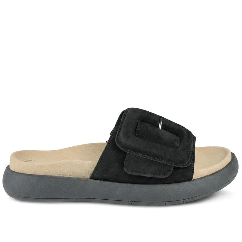 Gabor Adios Leather Slip On Mules - GAB43519 / 328 858 - Black