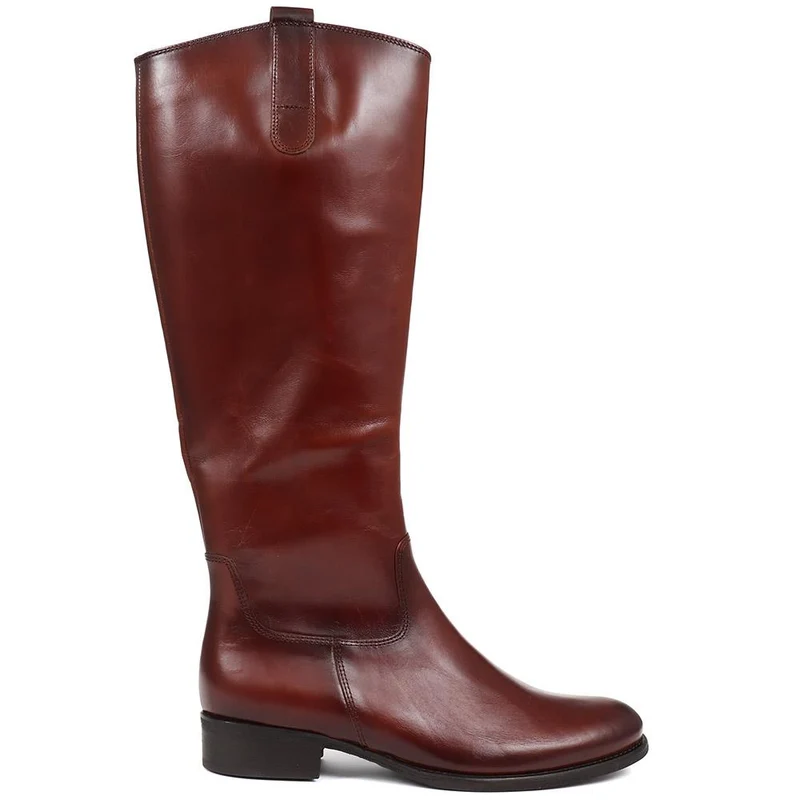 Brook Medium Calf Fit Leather Rider Boots - GAB30573 / 316 651 - Tan