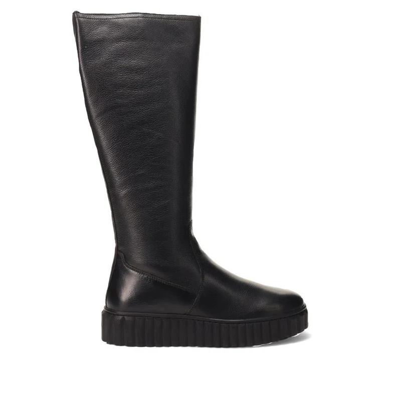 Erith Leather Long Boots - ERITH / 326 179 - Black
