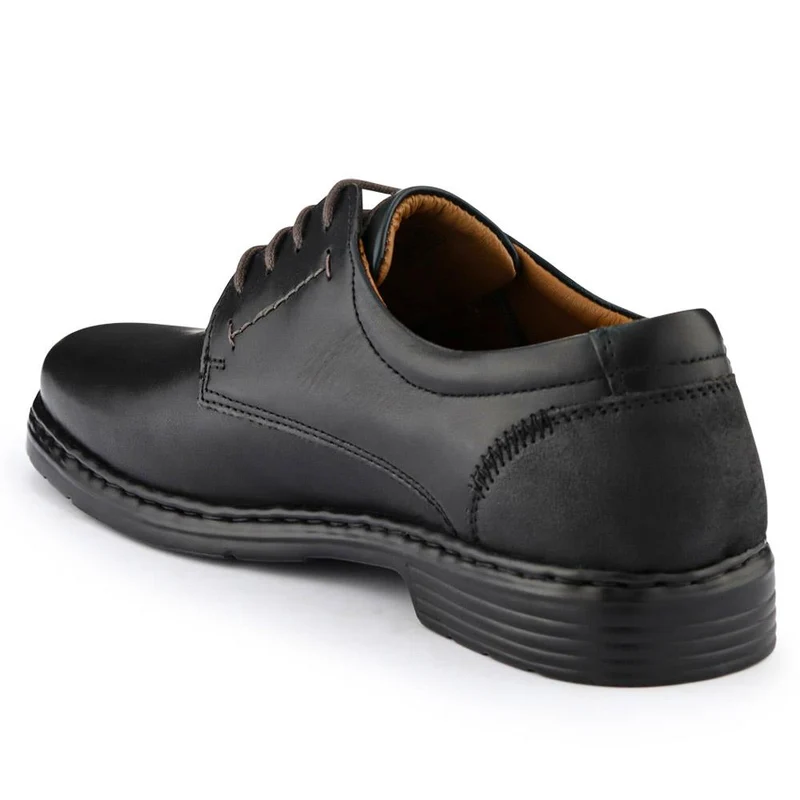 Smart Leather Lace-Up Shoes - JOSEF40507 / 326 426 - Black