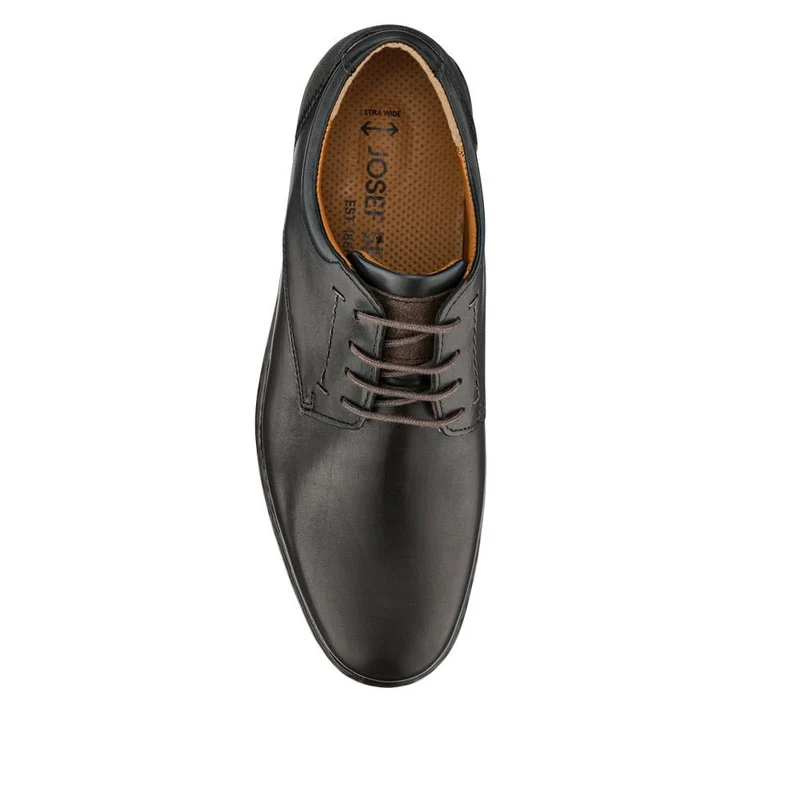 Smart Leather Lace-Up Shoes - JOSEF40507 / 326 426 - Black