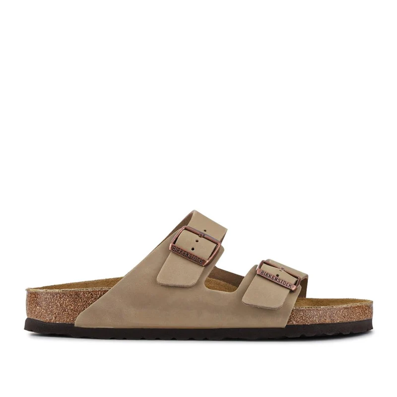 Leather Dual-Buckle Mule Sandals - BIRK41031 / 327 125