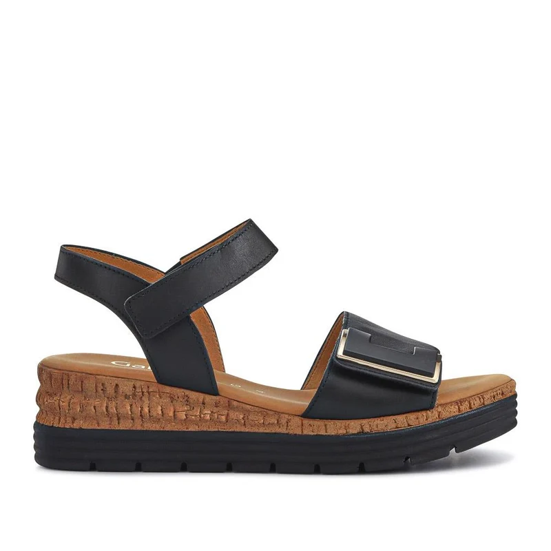 Shout Gabor Leather Touch-Fasten Wedged Sandals - GAB41521 / 327 027