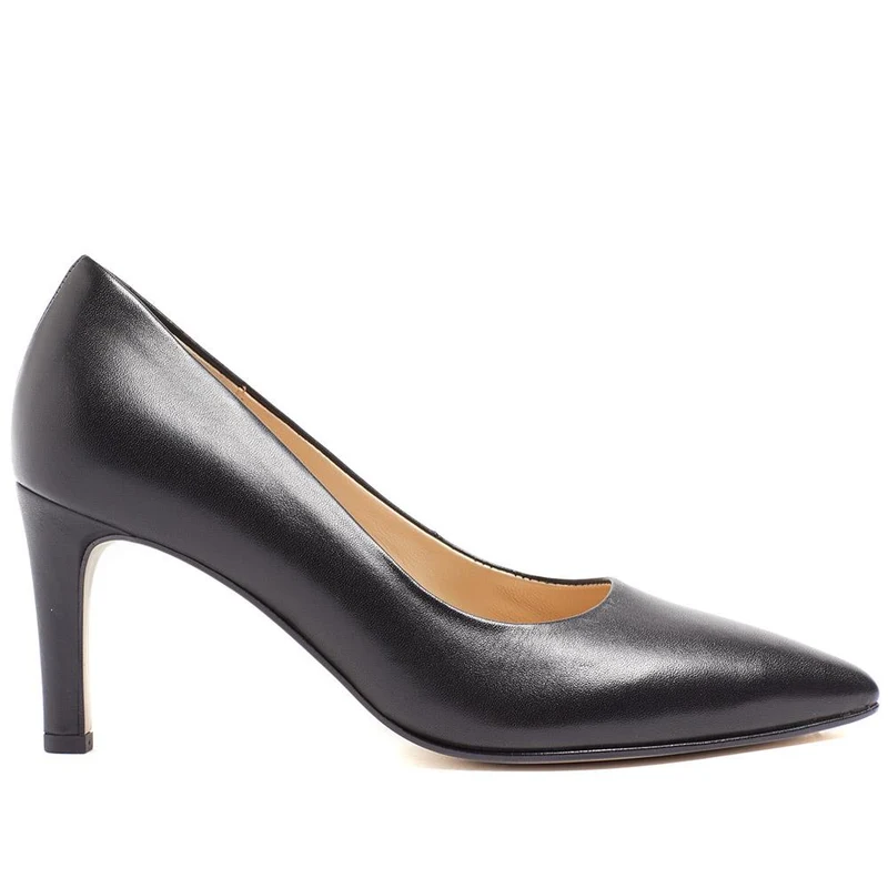 Dane Gabor Leather Stiletto Heels - GAB37503 / 323 293 - Black Leather