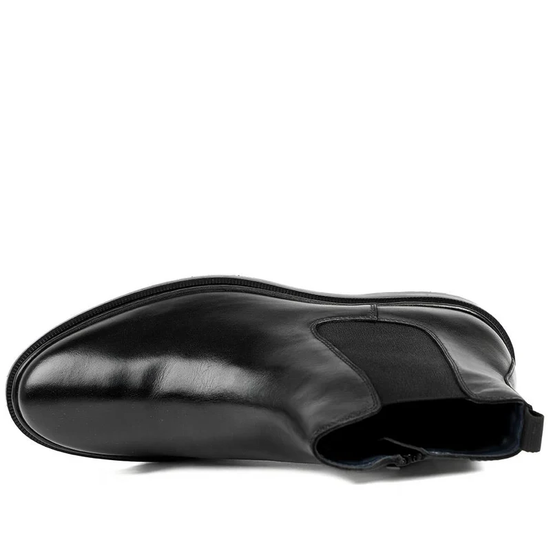 Gregory Warm Lined Leather Chelsea Boots - GREGORY / 328 308 - Black