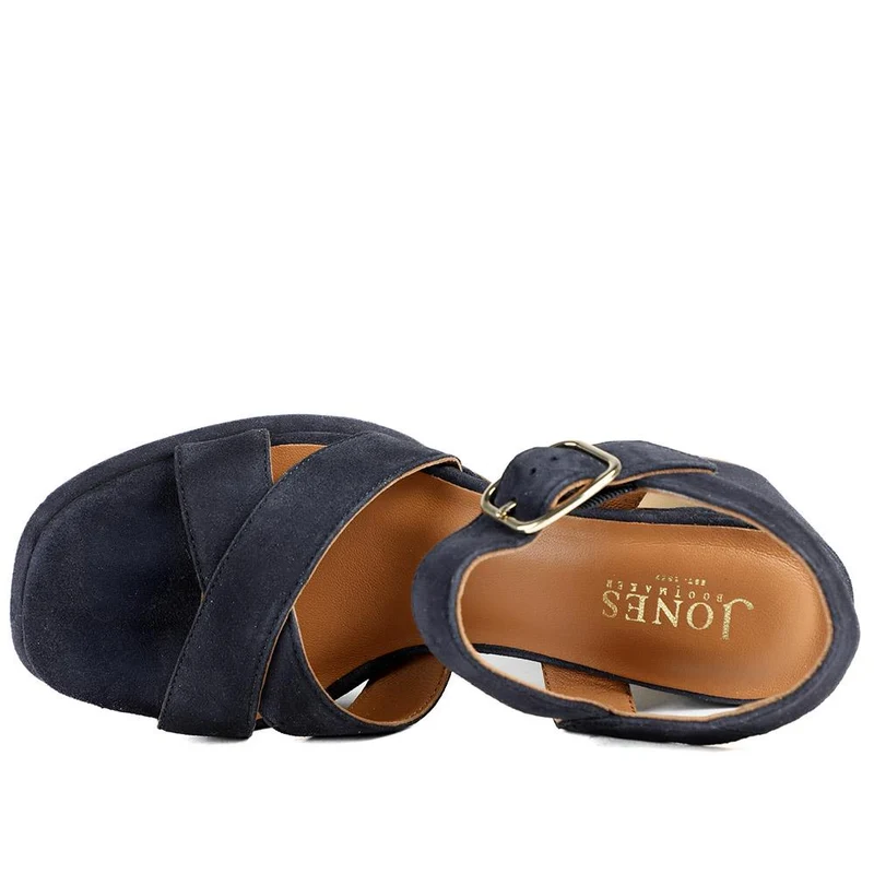 Gladiola2 Leather Platform Sandals - GLADIOLA2 / 325 048 - Navy