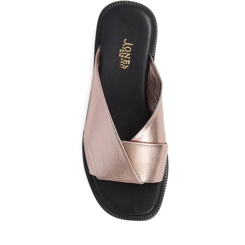 Hazelle Flat Mule Sandals - HAZELLE / 325 227 - Pewter