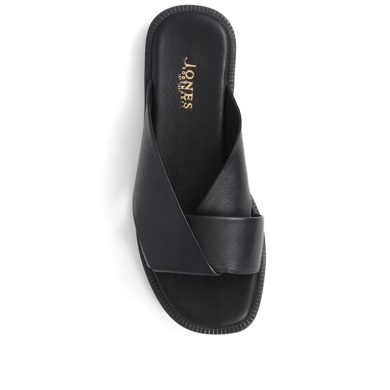 Hazelle Flat Mule Sandals - HAZELLE / 325 227 - Black