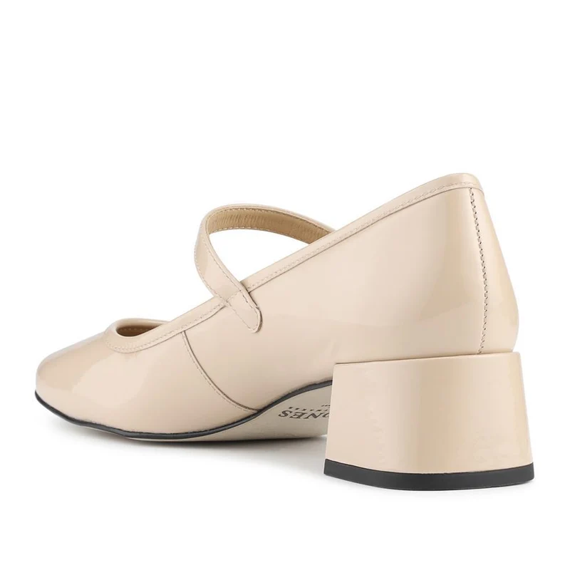 Xabrina Patent Leather Mary Janes - XABRINA / 328 255 - Beige Patent