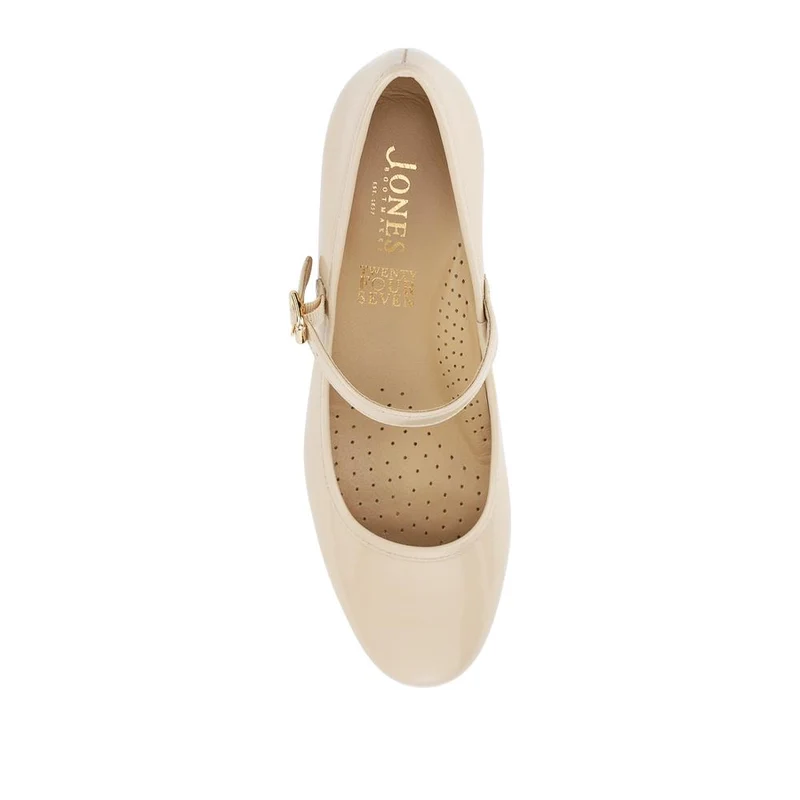 Xabrina Patent Leather Mary Janes - XABRINA / 328 255 - Beige Patent