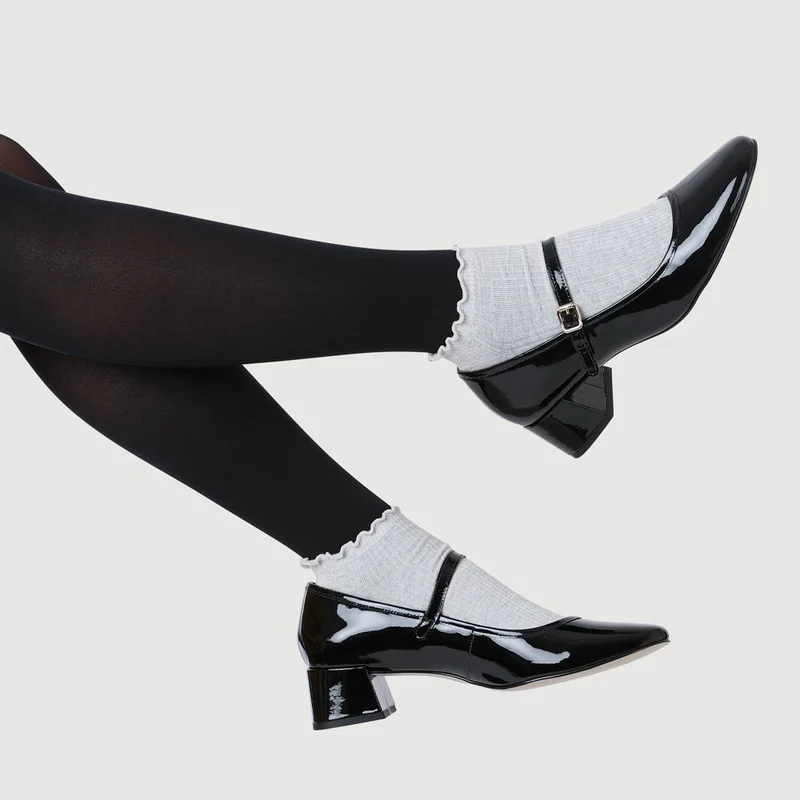 Xabrina Patent Leather Mary Janes - XABRINA / 328 255 - Black Patent