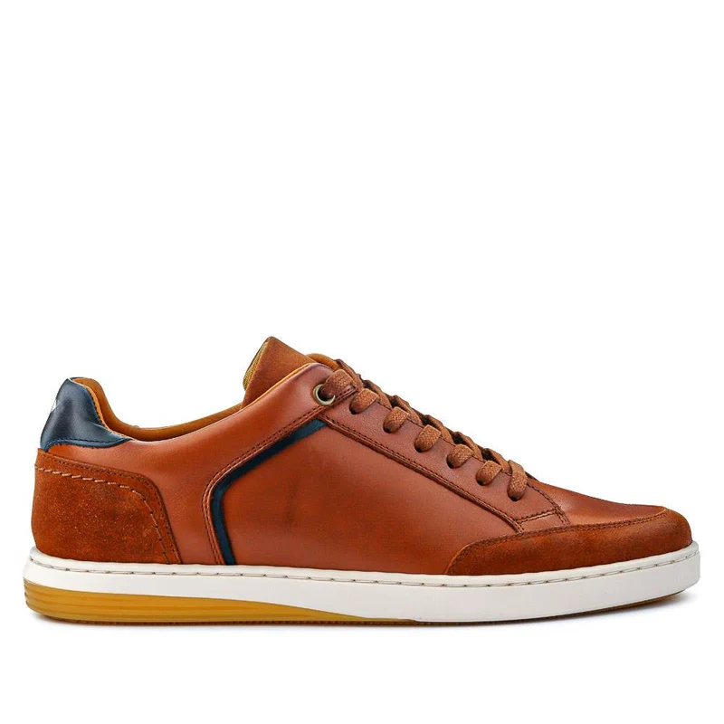 San Diego Leather Trainers - SANDIEGO / 327 427 - Tan Multi