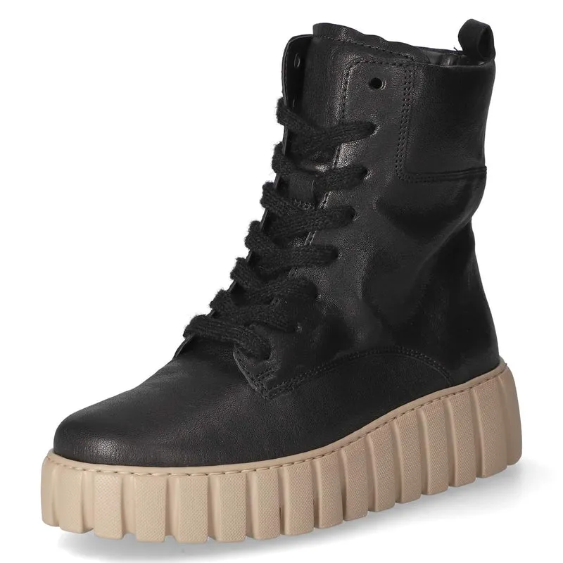 Schnürstiefeletten Schwarz