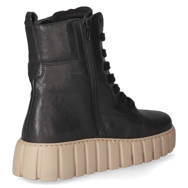 Schnürstiefeletten Schwarz