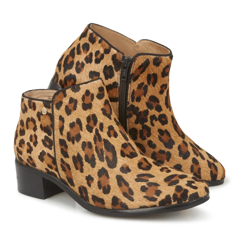Florence Patent Leather Ankle Boot - GLO28503 / 313 762 - Leopard