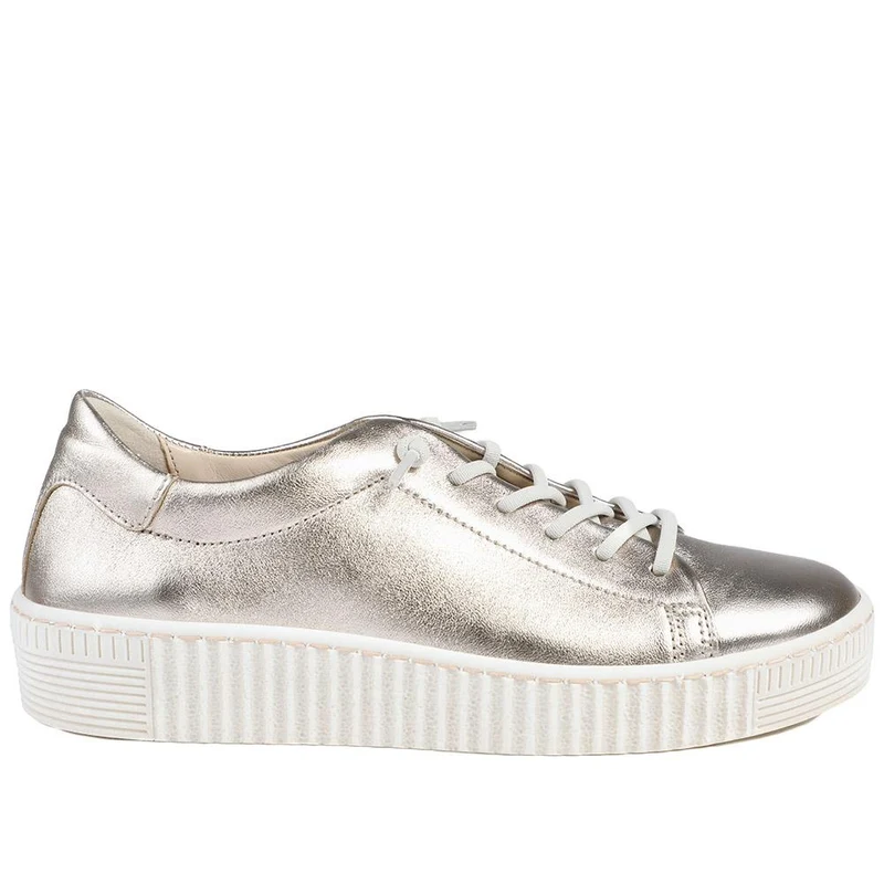 Gabor Casual Leather Lace Up Trainers - GAB43002 / 328 668