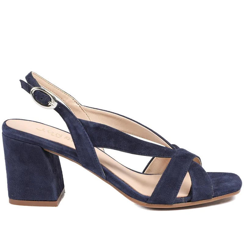 Geneveve Smart Leather Slingback Sandals - GENEVEVE / 329 108