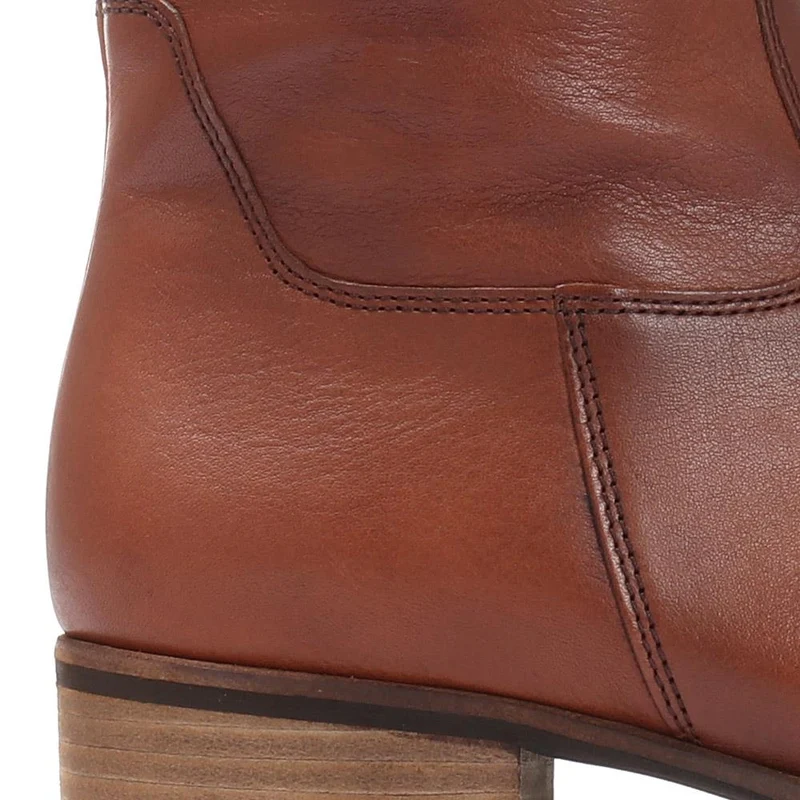 Brook Medium Calf Fit Leather Rider Boots - GAB30573 / 316 651 - Tan