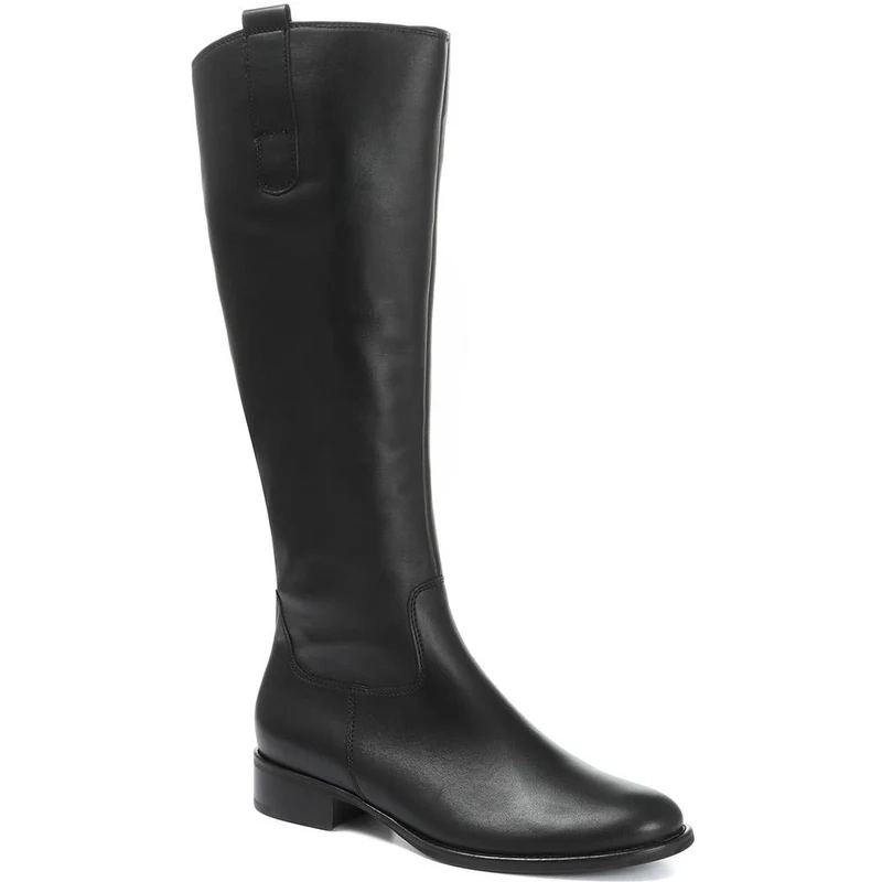 Brook Medium Calf Fit Leather Rider Boots - GAB30573 / 316 651 - Black