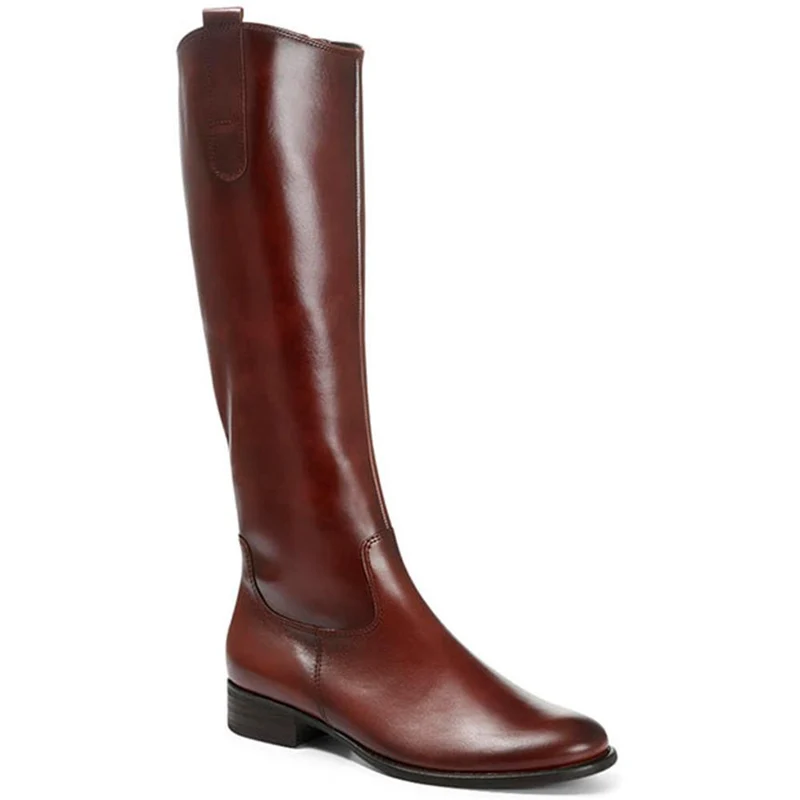 Brook Extra Slim Fit Calf Leather Rider Boots - GAB30576 / 316 817 - Tan