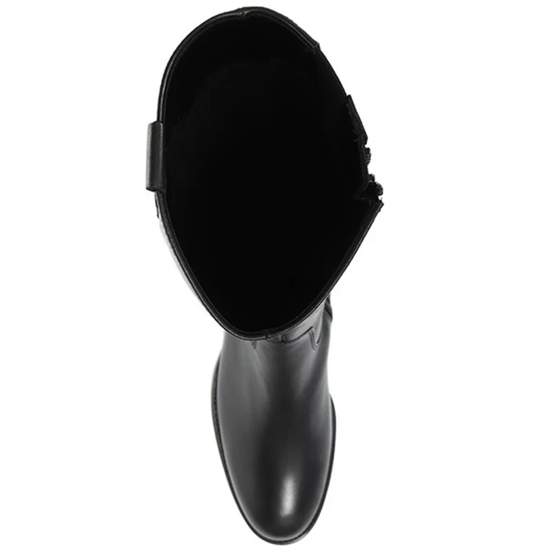 Brook Extra Slim Fit Calf Leather Rider Boots - GAB30576 / 316 817 - Black