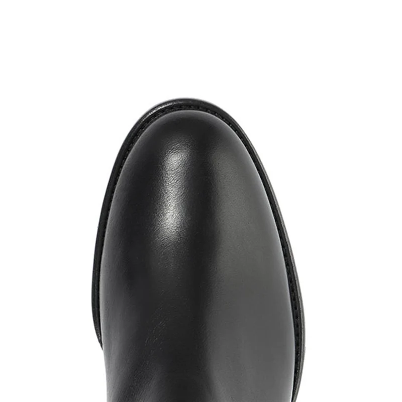 Brook Extra Slim Fit Calf Leather Rider Boots - GAB30576 / 316 817 - Black