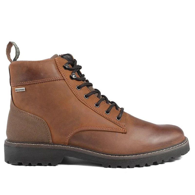 Barbour Leather Harrison Commando Boots - BARBR42503 / 328 012