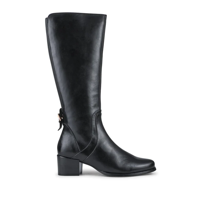 Dancer Premium Leather Calf-Length Boots - DANCER / 328 018