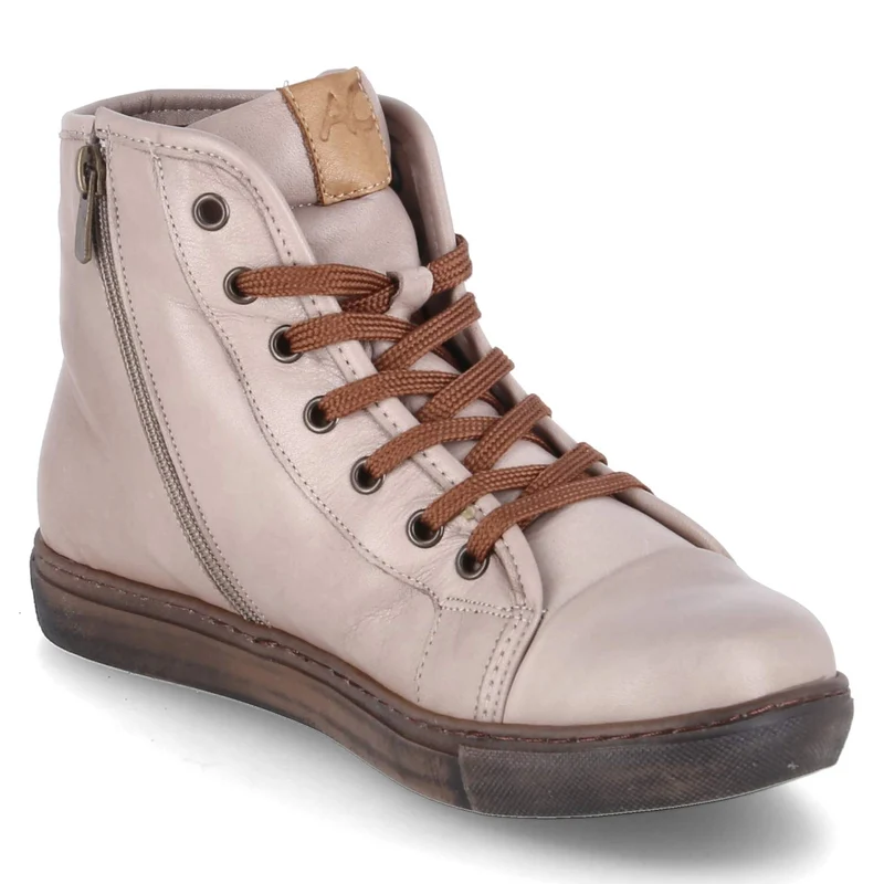 Schnürstiefeletten Grau