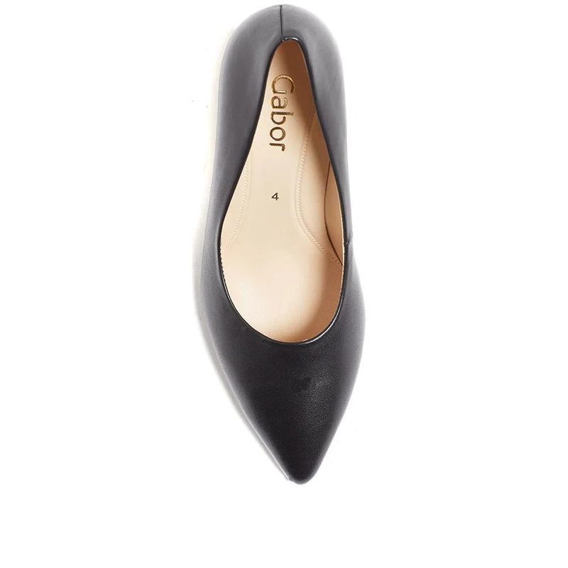 Dane Gabor Leather Stiletto Heels - GAB37503 / 323 293 - Black Leather