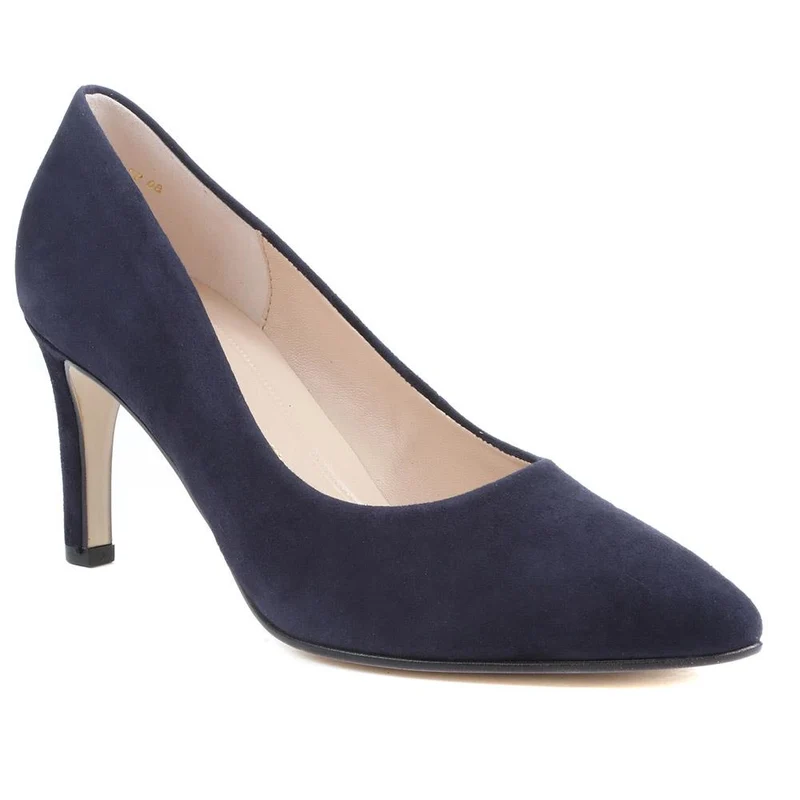 Dane Gabor Leather Stiletto Heels - GAB37503 / 323 293 - Navy Suede