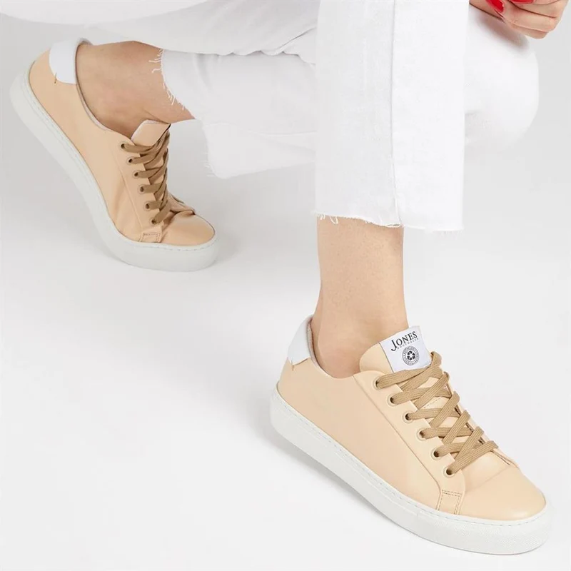 Tillie Apple Leather Trainers - TILLIE / 323 515 - Nude