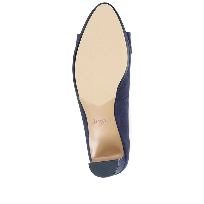 Zelda Bow Detail Court Shoes - ZELDA / 323 596 - Navy