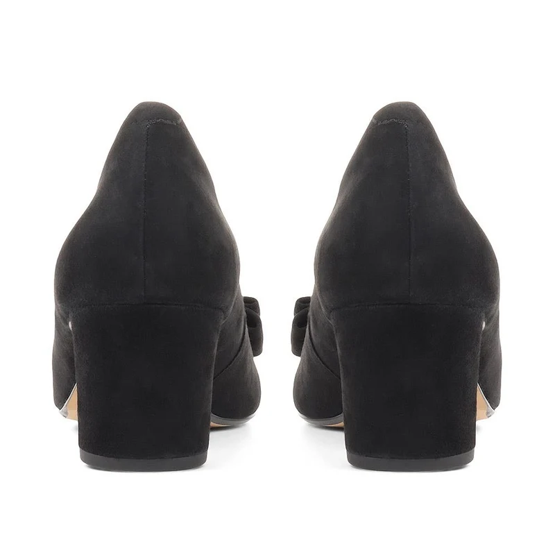 Zelda Bow Detail Court Shoes - ZELDA / 323 596 - Black