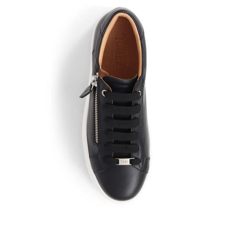 Amaliada Leather Platform Trainers - AMALIADA / 325 316 - Black