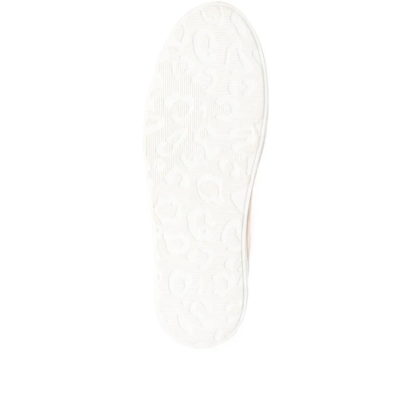 Amaliada Leather Platform Trainers - AMALIADA / 325 316 - Stone