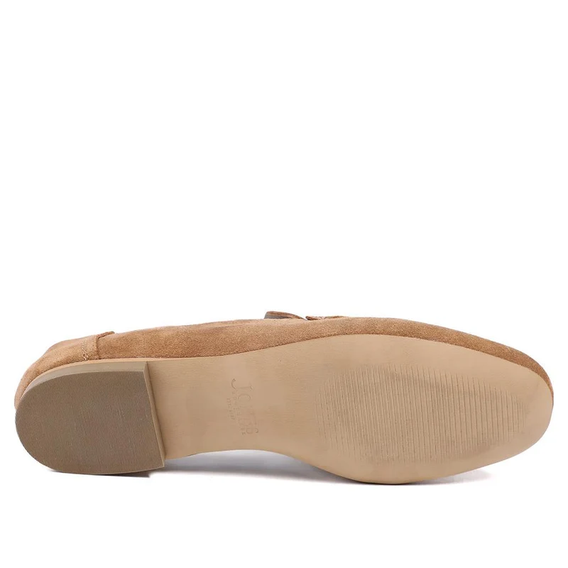 Lucee Tasselled Leather Loafers - LUCEE / 328 547 - Brown Suede