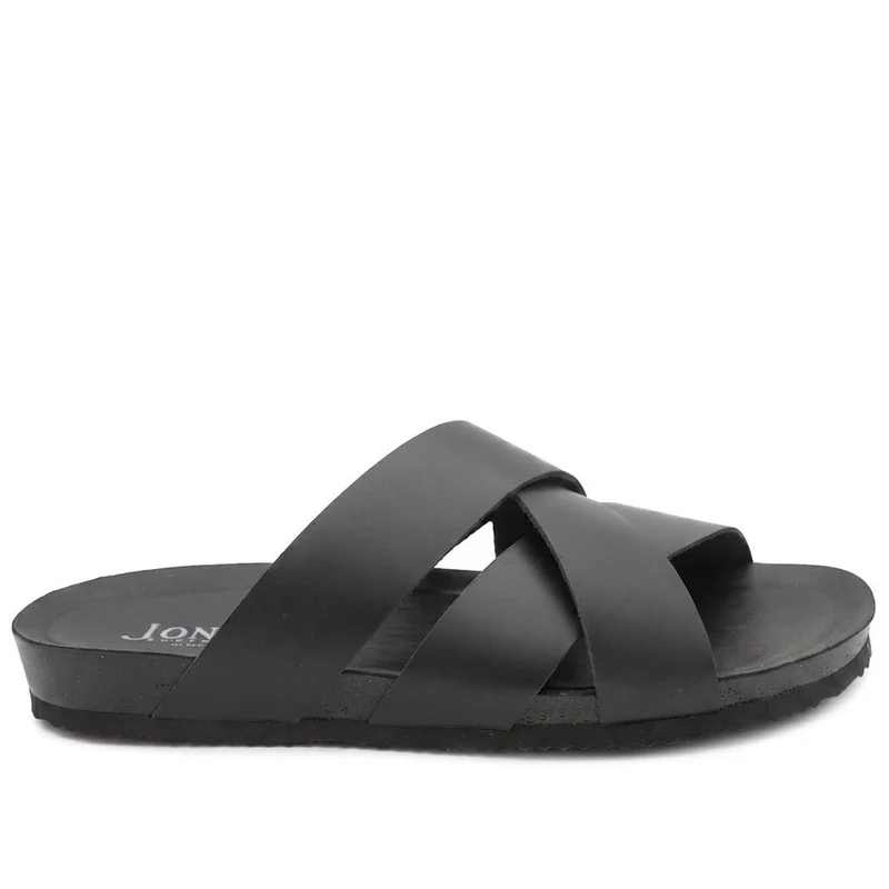 Wallsend Leather Mule Sandals - WALLSEND / 329 190 - Black