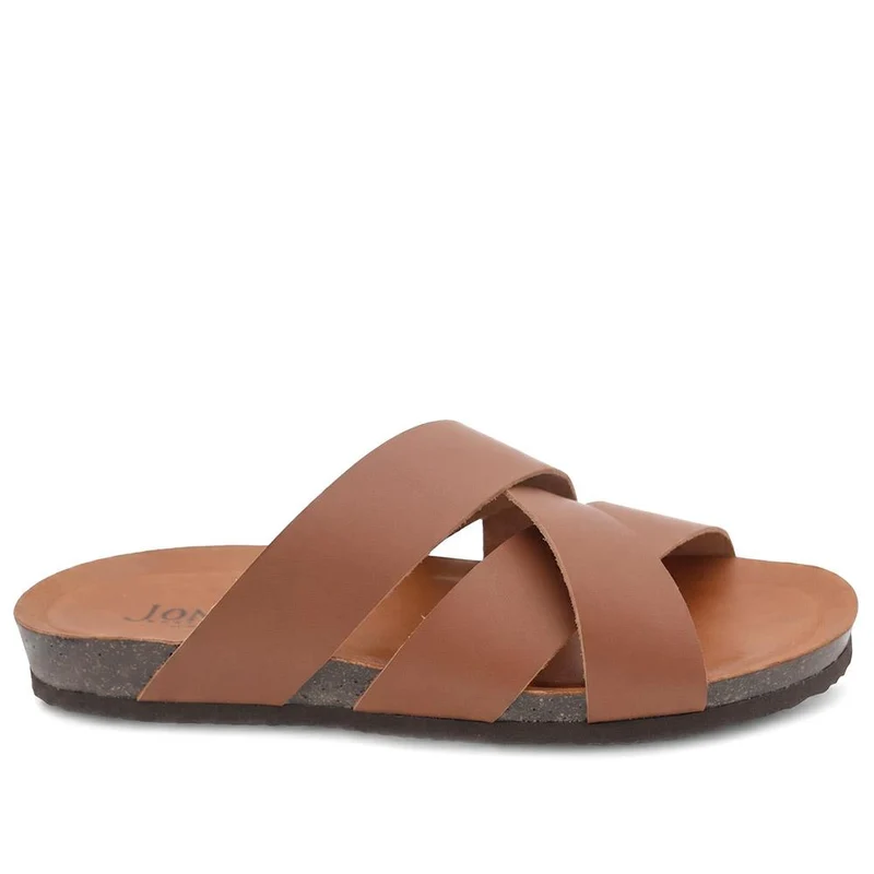 Wallsend Leather Mule Sandals - WALLSEND / 329 190 - Cognac
