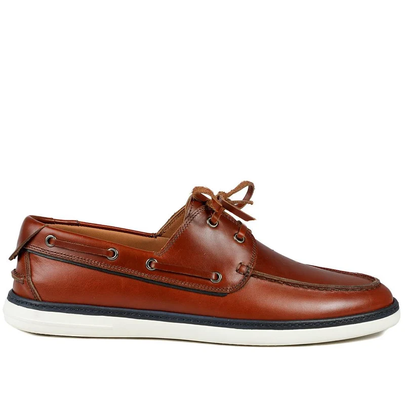 Patton Leather Moccasins - PATTON / 328 787 - Tan Leather