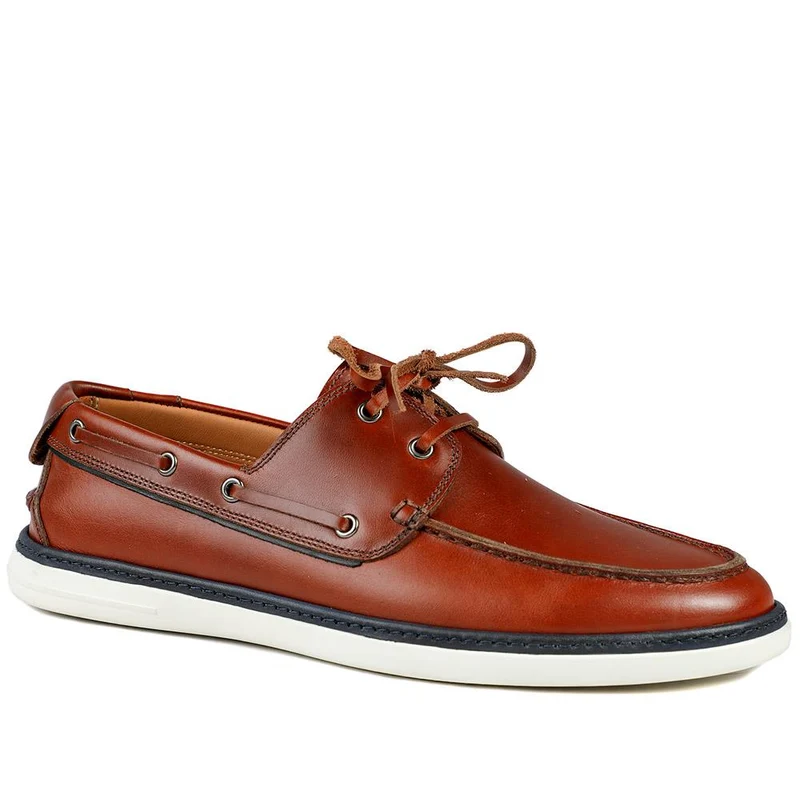 Patton Leather Moccasins - PATTON / 328 787 - Tan Leather