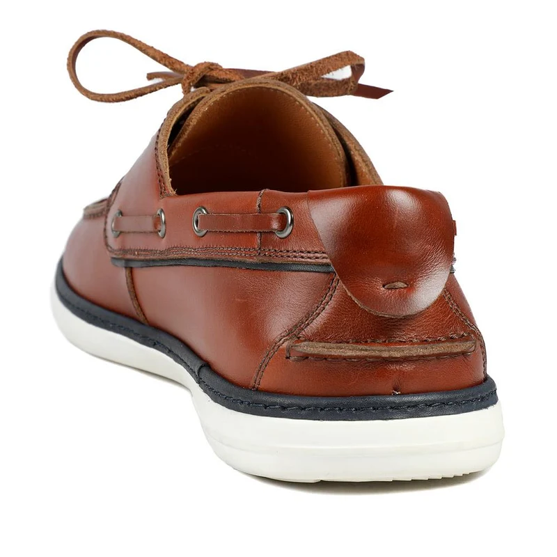 Patton Leather Moccasins - PATTON / 328 787 - Tan Leather