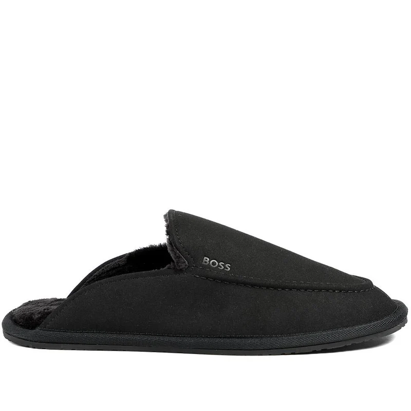 Hugo Boss Microfibre Slippers With Rubber Sole - HUGO42510 / 327 811
