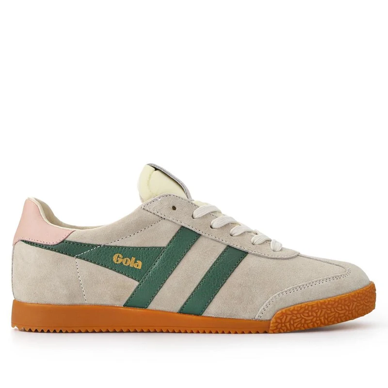 Gola Elan Leather Trainers - JAC41505 / 326 755 - Green-Pink