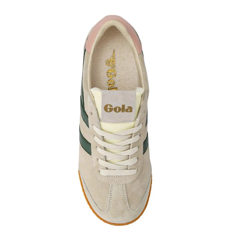 Gola Elan Leather Trainers - JAC41505 / 326 755 - Green-Pink